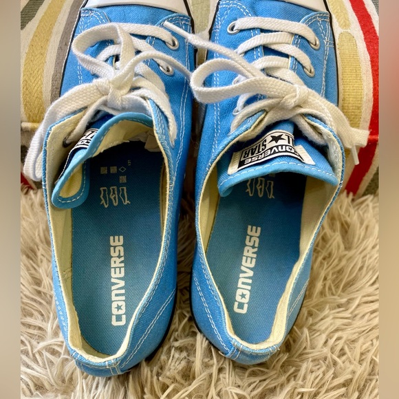 CONVERSE Carolina Blue Sneakers Classic Canvas Design - Picture 6 of 8